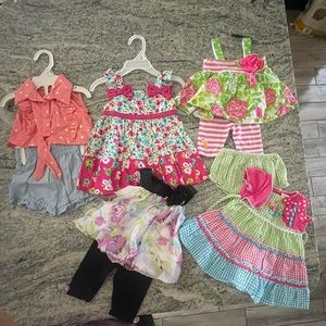 3-6 month lot of baby girl outfits